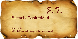 Piroch Tankréd névjegykártya